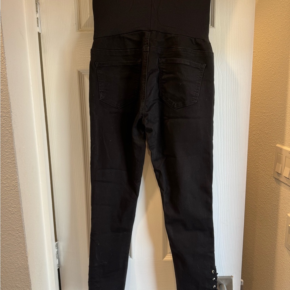 4/$15 Maternity Bella Vita Black High-Rise Jeggings